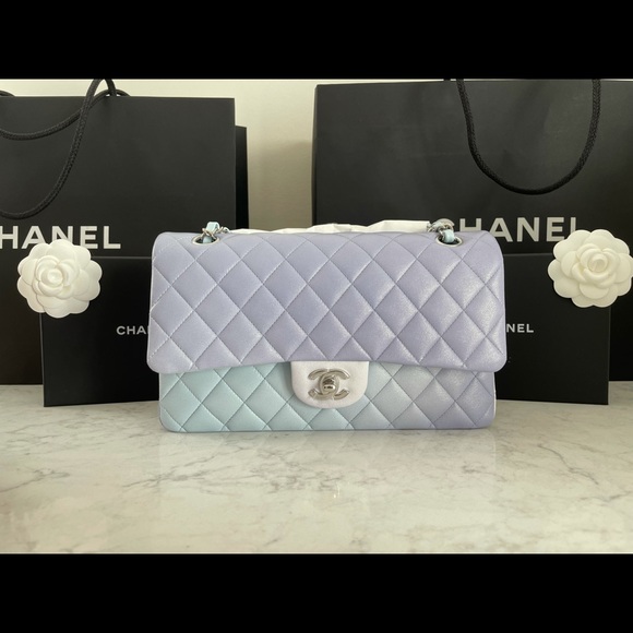 Chanel Limited Edition iridescent Tri-color Medium Classic Bag - Picture 6 of 13
